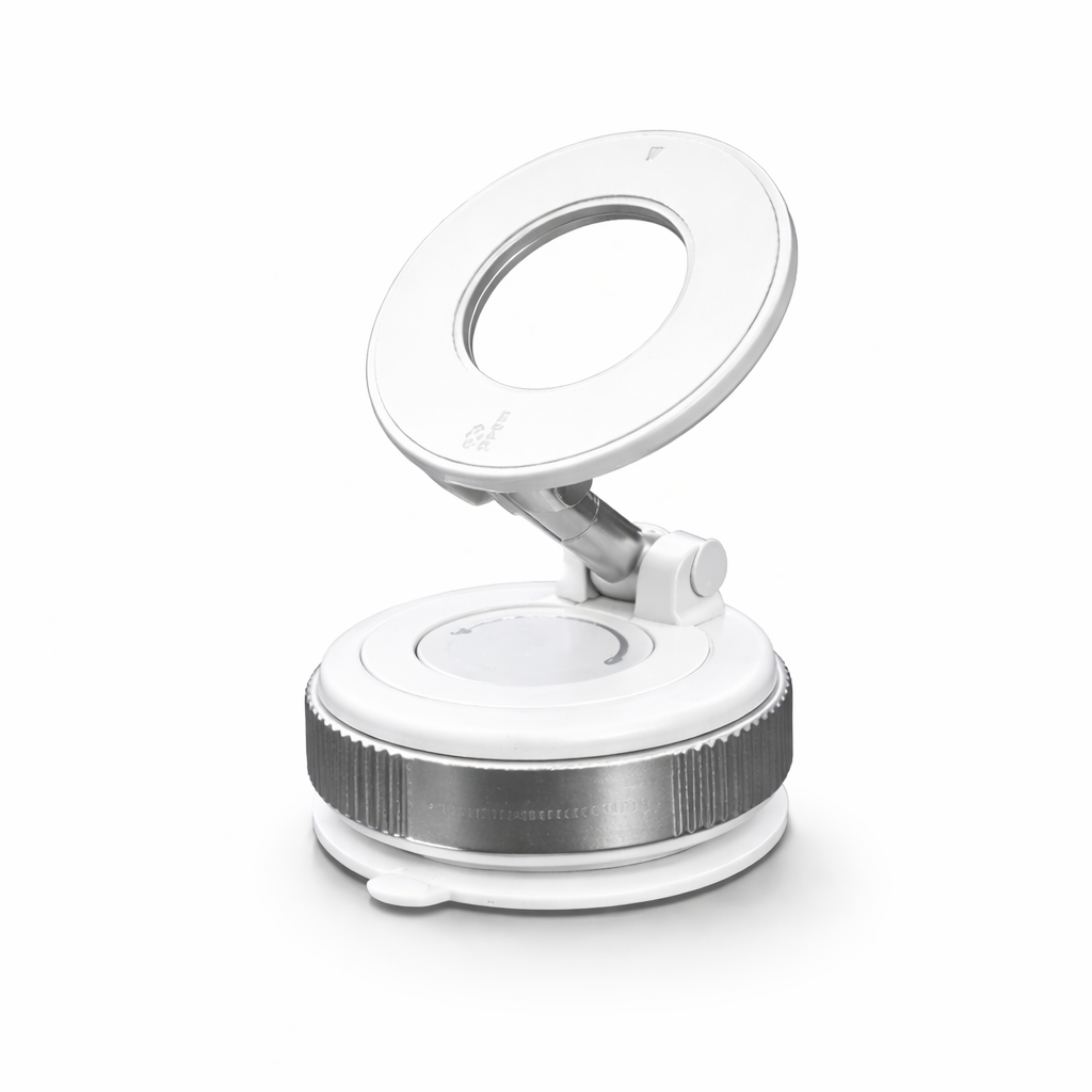 Mr.Mounty - Suport Auto Magnetic cu Fixare Puternică™ - Alb